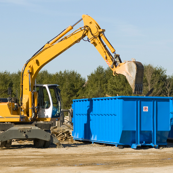 are there any restrictions on where a residential dumpster can be placed in Friendship OK